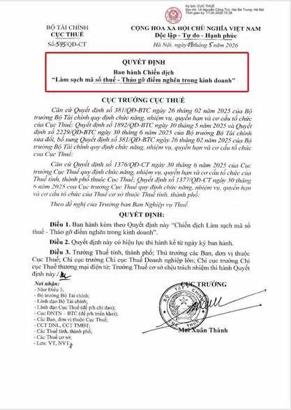 ‼️CỤC THUẾ BAN HÀNH CHIẾN DỊCH 
