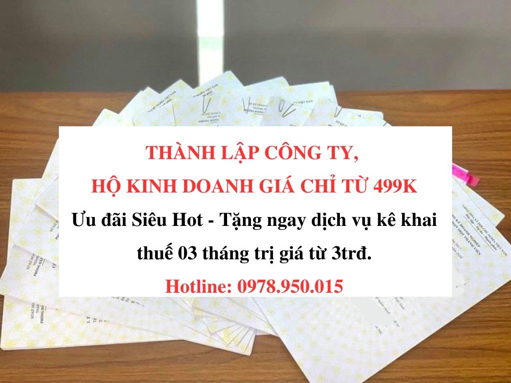 DỊCH VỤ ĐĂNG KÝ KINH DOANH, THÀNH LẬP CÔNG TY GIÁ RẺ, UY TÍN