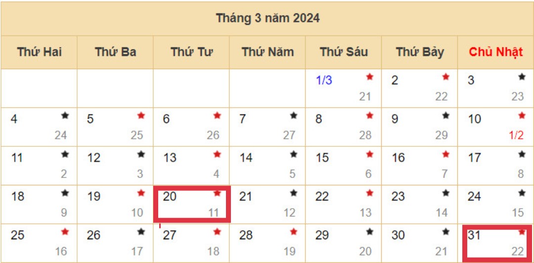 Lịch nộp các loại tờ khai thuế vào tháng 3/2024 chi tiết nhất