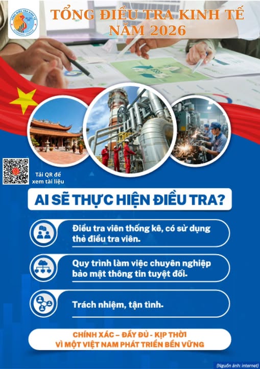 TỔNG CỤC ĐIỀU TRA KINH TẾ NĂM 2026